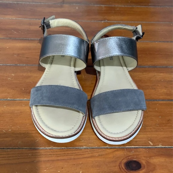 JBU Jambu Myrtle Sandal Charcoal Wedge Gray Silver - Picture 3 of 10